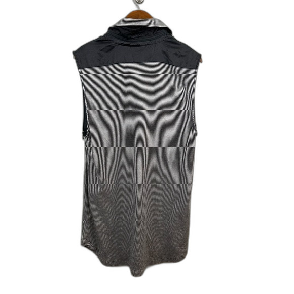 Joan Vass Grey & White Stripe Button-Up Mini Tunic Dress Size 2 - Picture 16 of 16